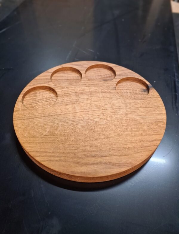 Drvena podloga za svijeće